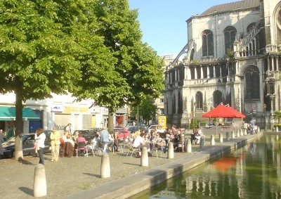 Bassin Ste.Catherine, terrasses N/S (Bruxelles, B)